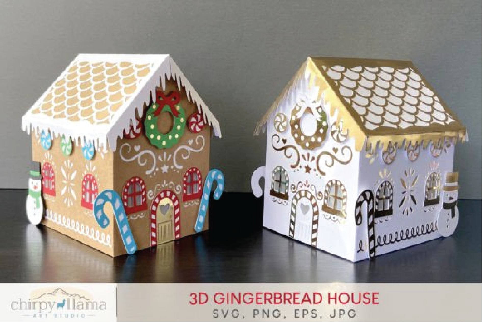Christmas Gingerbread House 3D Craft