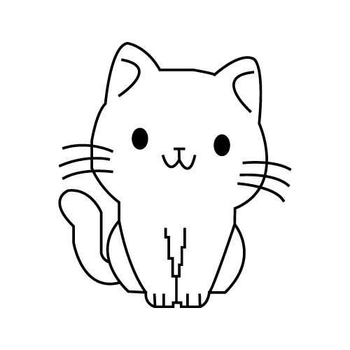 Cat 19 — Cat cut file SVG cut file