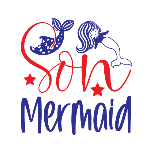 Mermaid 45 — Mermaid cut file SVG cut file