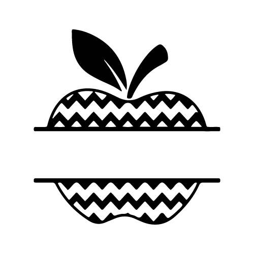 Apple 33 — Apple monogram SVG cut file