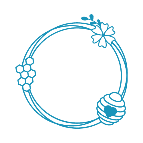 Bee monograms design