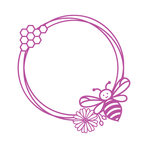 Bee 19 — Bee monogram SVG cut file