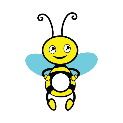 Bee 21 — Bee monogram SVG cut file
