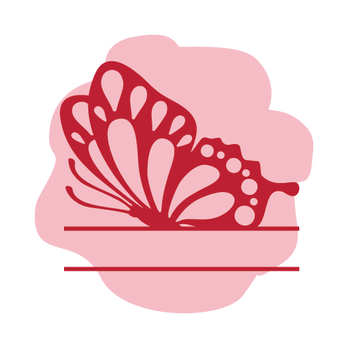 Butterfly monograms design