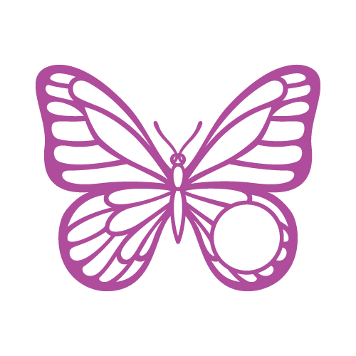 Butterfly 17 — Butterfly monogram SVG cut file