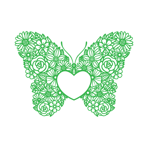 Butterfly 18 — Butterfly monogram SVG cut file