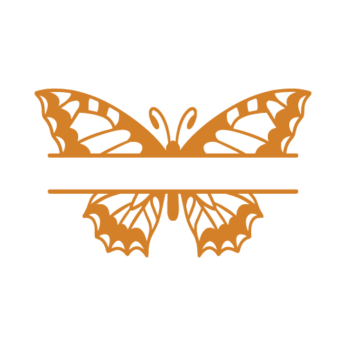 Butterfly 03 — Butterfly monogram SVG cut file