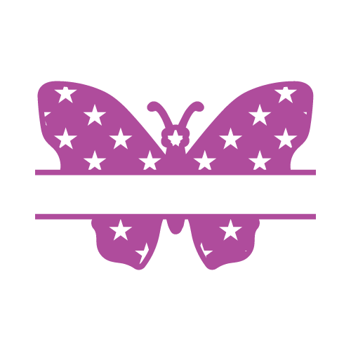 Butterfly 24 — Butterfly monogram SVG cut file