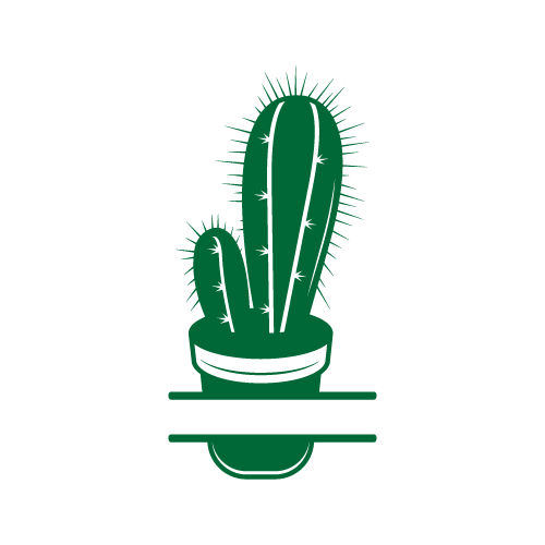 Cactus 26 — Cactus monogram SVG cut file