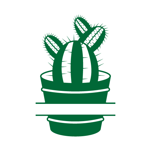 Cactus 28 — Cactus monogram SVG cut file