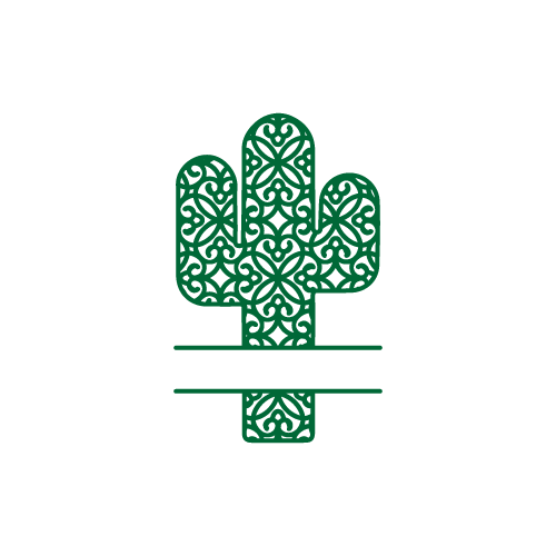 Cactus 30 — Cactus monogram SVG cut file