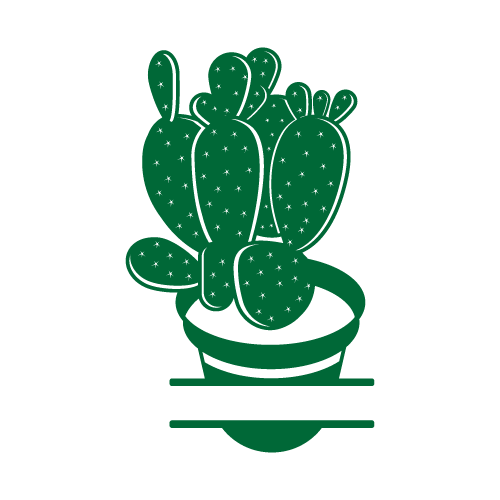 Cactus 35 — Cactus monogram SVG cut file