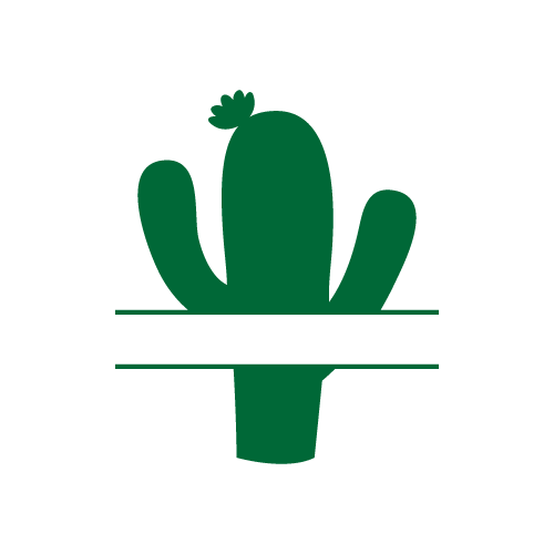 Cactus 41 — Cactus monogram SVG cut file