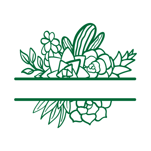 Cactus 48 — Cactus monogram SVG cut file