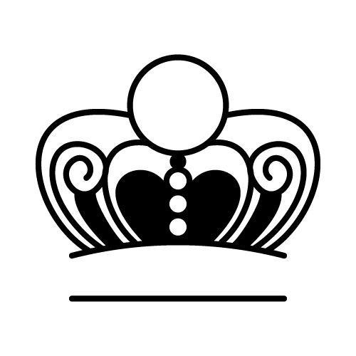 Crown 44 — Crown monogram SVG cut file