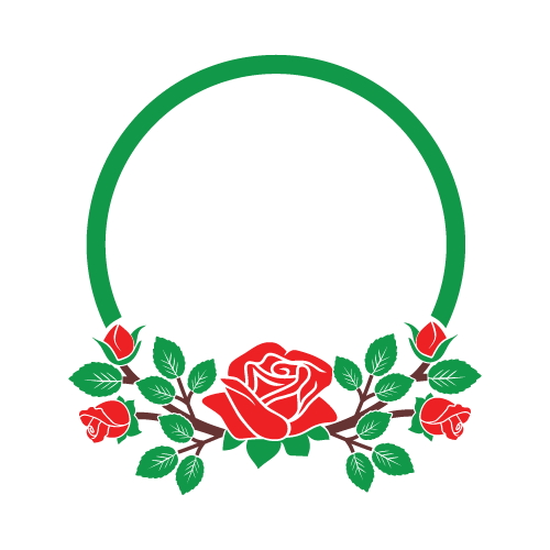 Flowers monograms SVG design collection