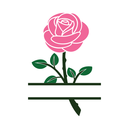 Flowers 18 — Flowers monogram SVG cut file