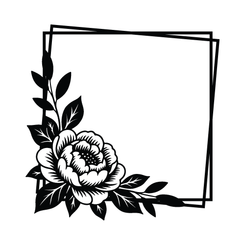 Flowers 20 — Flowers monogram SVG cut file