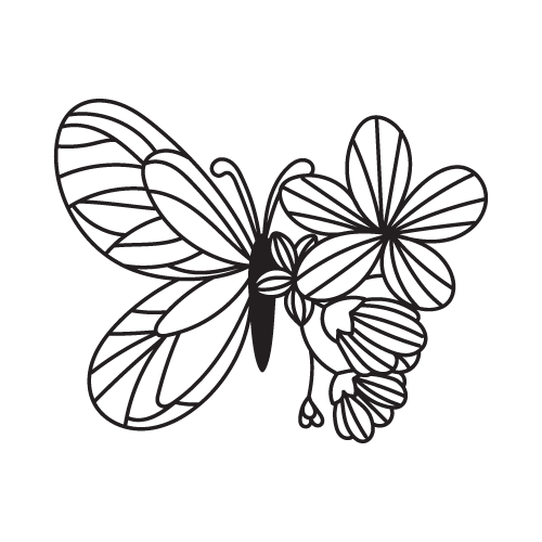 Flowers 22 — Flowers monogram SVG cut file