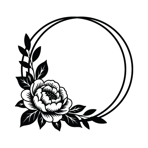 Flowers 24 — Flowers monogram SVG cut file