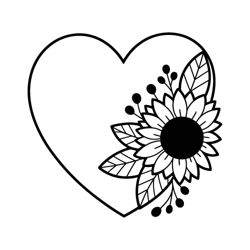 Heart 20 — Heart monogram SVG cut file