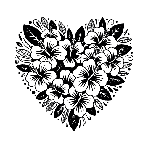 Heart 25 — Heart monogram SVG cut file