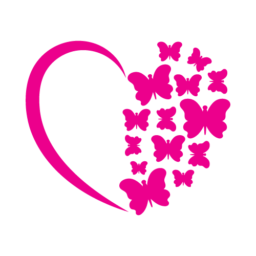 Heart 45 — Heart monogram SVG cut file