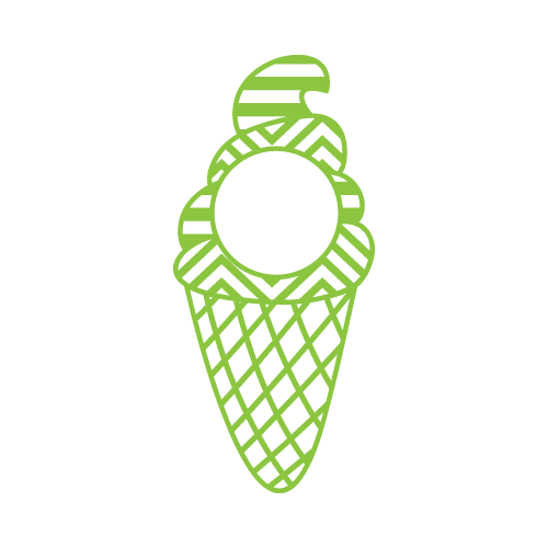 Ice Cream 02 — Ice Cream monogram SVG cut file