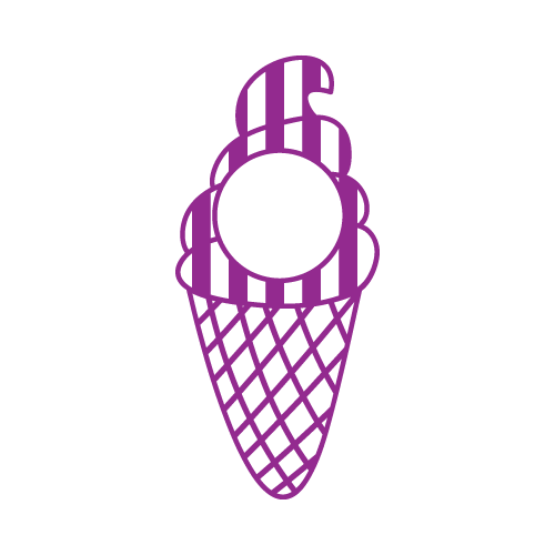 Ice Cream 20 — Ice Cream monogram SVG cut file
