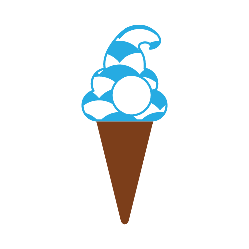 Ice Cream 22 — Ice Cream monogram SVG cut file