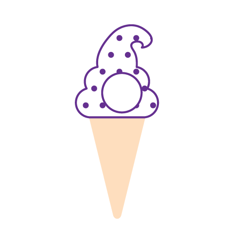 Ice Cream 23 — Ice Cream monogram SVG cut file
