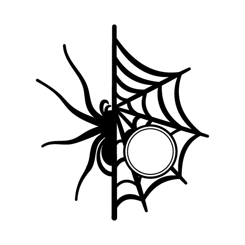 Spider 18 — Spider monogram SVG cut file
