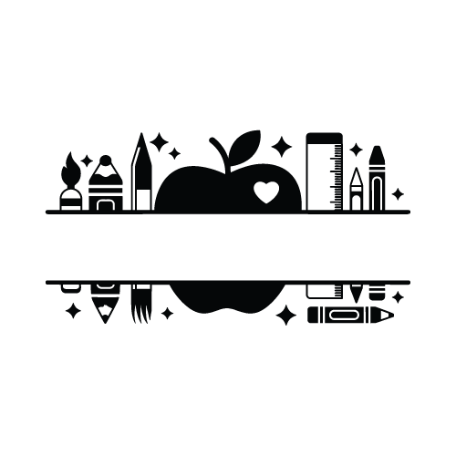 Teacher 22 — Teacher monogram SVG cut file