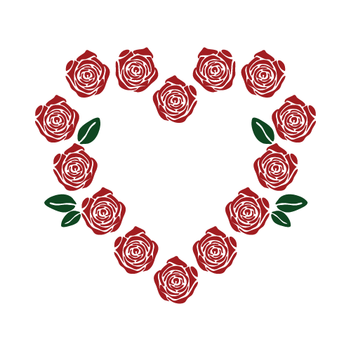 Valentine's Day 19 — Valentine's Day monogram SVG cut file