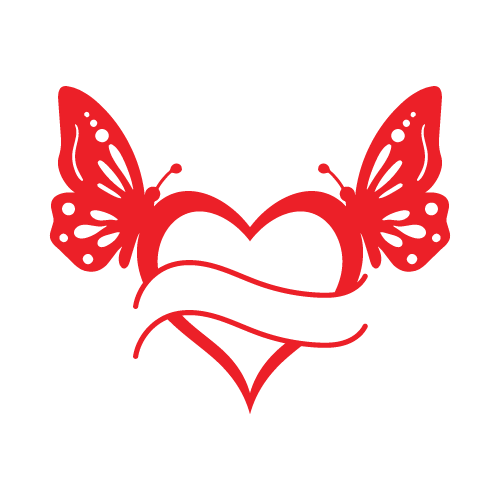 Valentine's Day 22 — Valentine's Day monogram SVG cut file