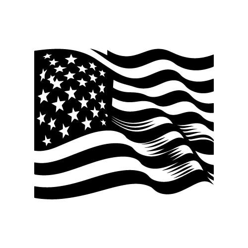 American Flag shapes design