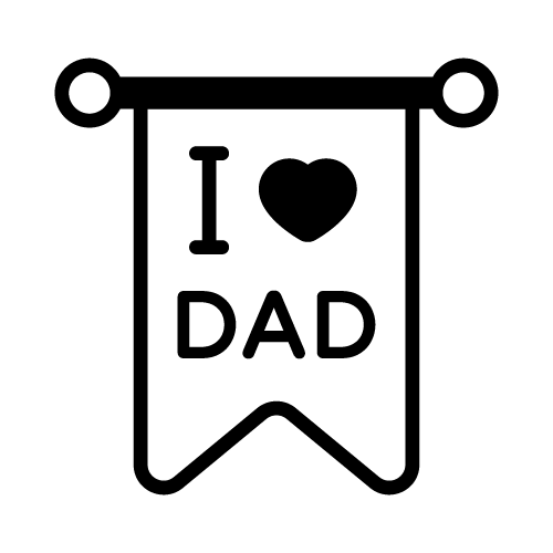 Dad 20 — Dad shape SVG cut file