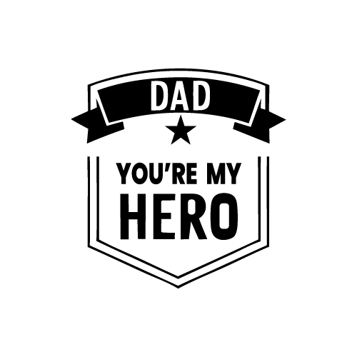 Dad 21 — Dad shape SVG cut file