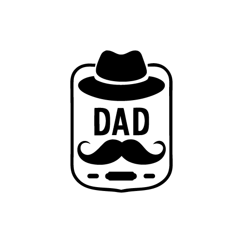 Dad 24 — Dad shape SVG cut file