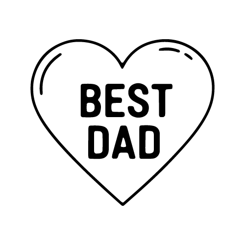 Dad 28 — Dad shape SVG cut file