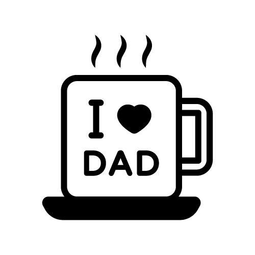 Dad 30 — Dad shape SVG cut file
