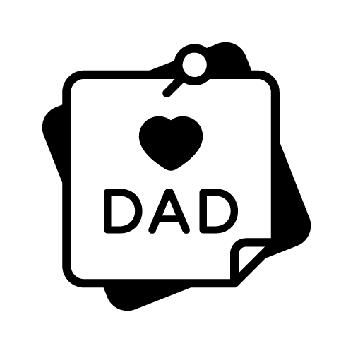 Dad 39 — Dad shape SVG cut file