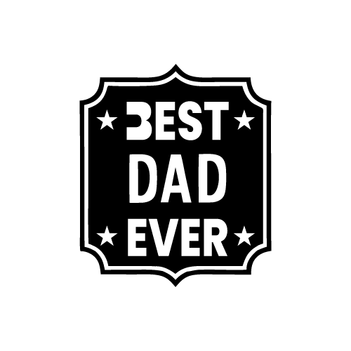 Dad 41 — Dad shape SVG cut file