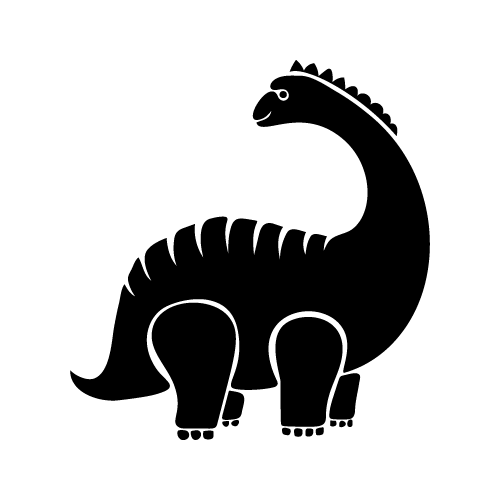 Dinosaur 17 — Dinosaur shape SVG cut file