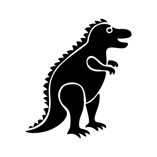 Dinosaur 18 — Dinosaur shape SVG cut file