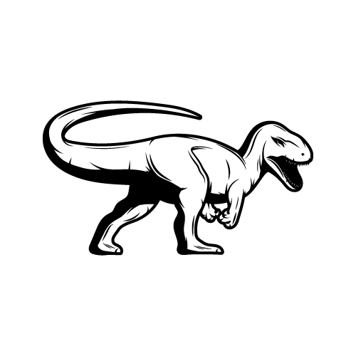 Dinosaur 19 — Dinosaur shape SVG cut file