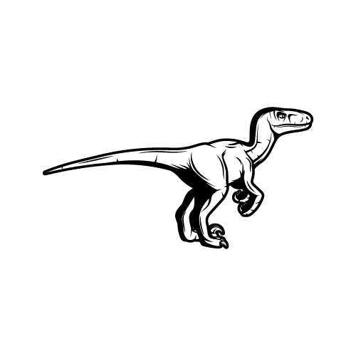Dinosaur 21 — Dinosaur shape SVG cut file