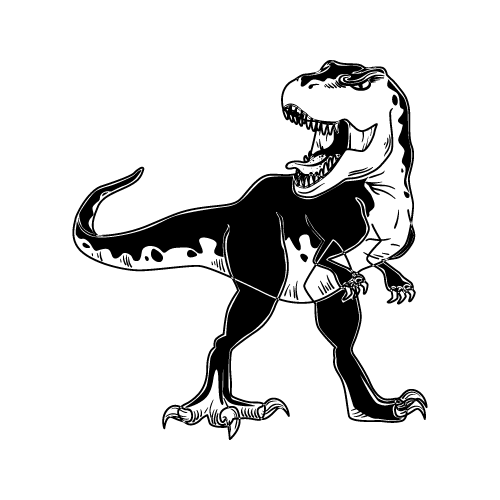 Dinosaur 22 — Dinosaur shape SVG cut file