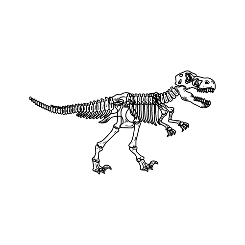 Dinosaur 23 — Dinosaur shape SVG cut file