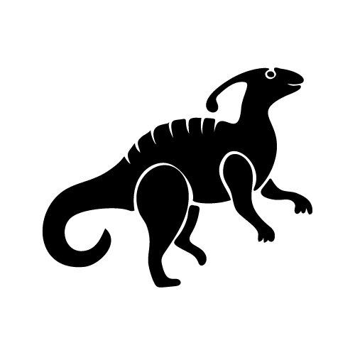 Dinosaur 25 — Dinosaur shape SVG cut file